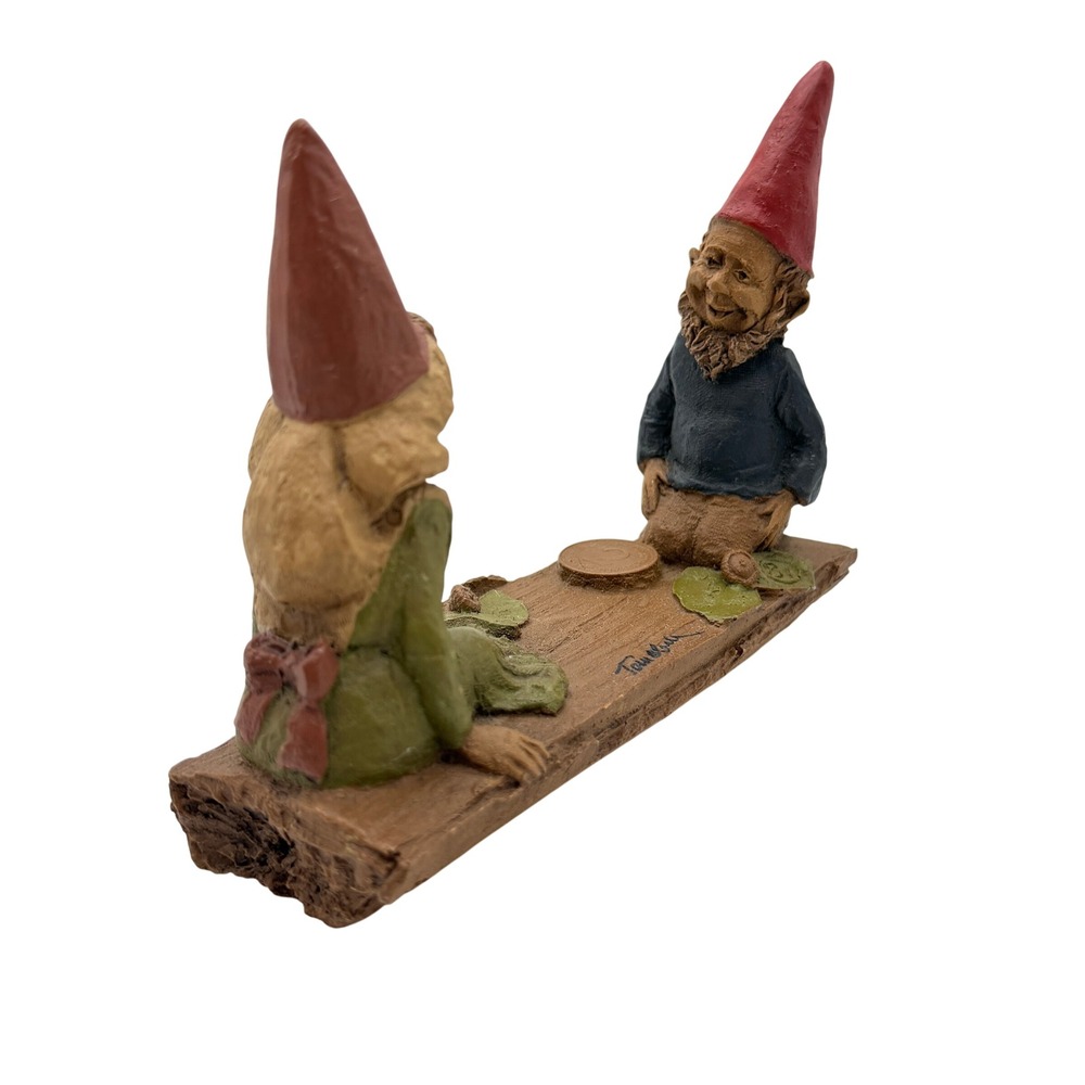Tom Clark Cairn Studio Tepsi Gnome Couple Figurine 1984 Signed Vintage Decor